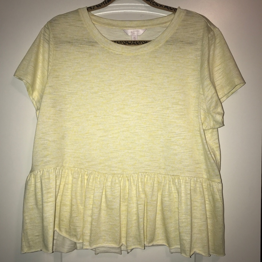 EUC Lauren Conrad peplum top